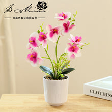 Load image into Gallery viewer, 3D Printing Film Three-Fork Eight-Flower Phalaenopsis Bonsai Artificial Flower Fashion Home Decorations
