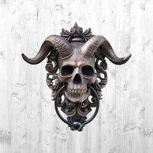 Load image into Gallery viewer, Resin Decorations Punk Satanha Skull Sheep Head Wall Decoration Pendant Resin Crafts
