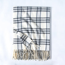 Load image into Gallery viewer, Women's Scarf Line Printed Cashmere Scarf 2023 Autumn and Winter New Scarf
