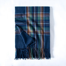 Load image into Gallery viewer, 2023 New Winter Scarf Temperament Plaid Warm Tassel Scarf Women's Mid-Length
