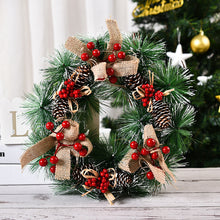 Load image into Gallery viewer, Christmas Decorations Wreath Wreath Window Layout Door Hanging Tengxian Venue Layout Christmas Wreath
