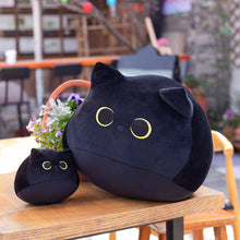 Load image into Gallery viewer, Black Cat Pillow Plush Doll Cute Cat Logo Doll
