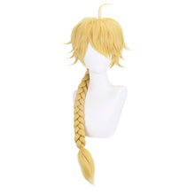 Load image into Gallery viewer, Cosplay Wigs+ Wig Cap Genshin Impact Traveler Aether Wig Golden Long Braided Heat Resistant Hair Halloween Role Play
