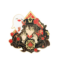 Load image into Gallery viewer, Cartoon Anime Game Derivative Golden M Badge Original God Brooch Sweet Rain Wendi Eye of God Carved Sunny Brooch
