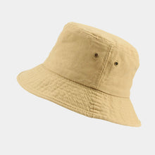Load image into Gallery viewer, Retro Simple Fisherman Hat Cotton Breathable Bucket Hat Unisex Travel Sun Hat

