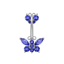 Load image into Gallery viewer, Zircon Navel Stud Grease Belly Ring Piercing Jewelry
