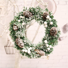 Load image into Gallery viewer, Christmas Decorations 30cm Christmas Wreath Artificial Wreath Door Hanging Showcase Tool Background Christmas Tree Accessories
