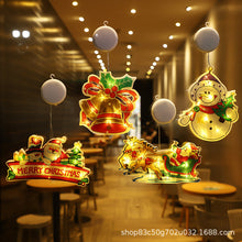 Load image into Gallery viewer, Window Hanging Lights Christmas Decoration Shop Atmosphere Scene Layout Holiday Led Sucker Decorative Lights
