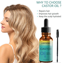 Load image into Gallery viewer, Hair Care Essential Oil Genuine Ricinus Communis Essential Oil Cosmetics Supple Hair Eyebrows Eyelashe Essence
