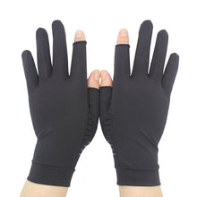 Load image into Gallery viewer, Fiber Pressure Gloves Exposed Two Fingers Outdoor Keep Warm Non-Slip Driving Fitness Sports Riding Gloves
