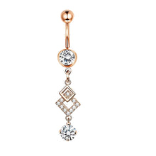Load image into Gallery viewer, Belly Ring Creative Exquisite Zircon Navel Stud Piercing Jewelry
