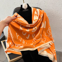 Load image into Gallery viewer, 2023 Winter New Artificial Cashmere Scarf F Letter All-Matching Long Tassel Shawl Fashion Thickened Scarf
