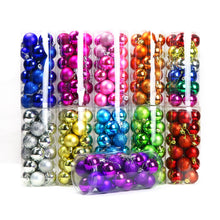 Load image into Gallery viewer, Christmas Decorations 3/4/5/6/8cm Barrel Electroplated Plastic Christmas Ball Set Christmas Tree Decoration Pendant
