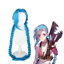Load image into Gallery viewer, League of Legends LOL The Battle of the Two Cities Is Raging Loli Jinks Cosplay Wig
