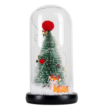 Load image into Gallery viewer, Christmas Creative Gift Cedar Show Window Decoration LED Light Glass Cover Ornaments
