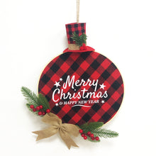 Load image into Gallery viewer, Christmas Garland Pendant Listing Christmas Decoration Venue Layout Props Wreath Decorations Door Hanging Welcome Doorplate
