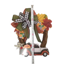 Load image into Gallery viewer, Christmas Decorations Wreath Field Layout Props Front Door Decoration Car Ring Flower Door Hanging
