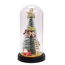 Load image into Gallery viewer, Christmas Creative Gift Cedar Show Window Decoration LED Light Glass Cover Ornaments
