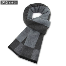 Load image into Gallery viewer, New Men's Wool Blend Jacquard Plaid Scarf Men's Winter Warm Thickened Plaid
