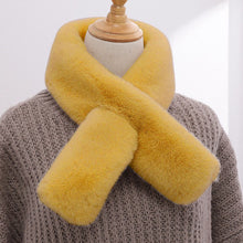 Load image into Gallery viewer, Winter Fashion All-Match Imitate Rex Rabbit Fur Plush Scarf Female Korean Cross Warm Imitation Mink
