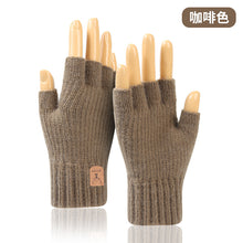 Load image into Gallery viewer, Half Finger Gloves Men and Women Keep Warm and Cold Protection in Winter Knitted Wool Wholesale Finger Leakage Gloves
