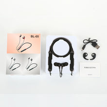 Load image into Gallery viewer, Wireless bluetooth headset private model foreign trade sports HIFI music hanging neck earbud earphones
