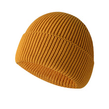 Load image into Gallery viewer, Men's Knitted Hat Acrylic and Cotton Knitted Hat Flanging Winter Outdoors Warm Hat Couple Knitted Hat
