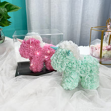 Load image into Gallery viewer, Valentine's Day Christmas Gift Mini Preserved Fresh Flower Unicorn Small Rose Bear Girls' Gifts Rose Bear
