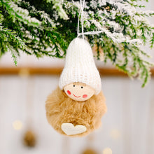 Load image into Gallery viewer, 2pcs/lot Christmas Decoration Wool Pompon Pendant Cute Mini Snowman Pendant Tree Decoration Pompon Doll Doll Pendant
