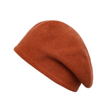 Load image into Gallery viewer, Hat Female Autumn and Winter 22 New Knitted Wool Cap Warm Pile Heap Cap Winter Cashmere Toque British Beret

