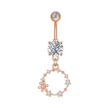 Load image into Gallery viewer, New Zircon Navel Ring Navel Stud Piercing Jewelry
