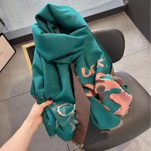 Load image into Gallery viewer, 2023 Winter New Artificial Cashmere Scarf F Letter All-Matching Long Tassel Shawl Fashion Thickened Scarf
