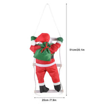 Load image into Gallery viewer, Christmas Hanging Decoration Ladder Santa Claus Show Window Decoration Santa Claus Climbing Ladder
