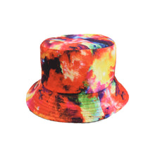 Load image into Gallery viewer, Unisex Reservible Tie Dye Print Boonie Bucket Hat Cap Brim Outdoor Sun Safari Camping Fishing
