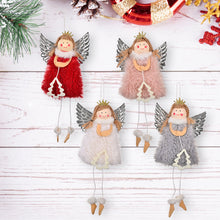 Load image into Gallery viewer, Christmas Decoration Christmas Silver Wings Christmas Tree Angel Girl Christmas Tree Scene Decoration Pendant
