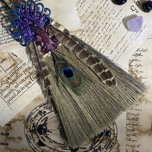 Load image into Gallery viewer, Broom Colorful Crystal Witch Broom Nordic Broom Ceremony Sacrifice Ceremony Eviction Props

