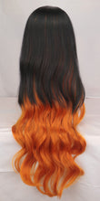 Load image into Gallery viewer, Kimetsu No Yaiba Cosplay Wig  Stove Door Nezuko Wig Gradient Long Curly Hair

