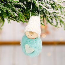 Load image into Gallery viewer, 2pcs/lot Christmas Decoration Wool Pompon Pendant Cute Mini Snowman Pendant Tree Decoration Pompon Doll Doll Pendant
