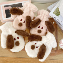 Load image into Gallery viewer, Cartoon Dog Plush Gloves Female Winter Cycling Students Warm-Keeping Thickened Cold Protection
