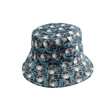 Load image into Gallery viewer, Skull printed bucket hat for outdoor sunshine hunting camping fishing men and women general cap
