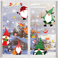 Load image into Gallery viewer, Christmas Decorations Amazon Santa Elk Static Sticker Christmas Mall Vitrine Decoration

