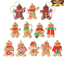 Load image into Gallery viewer, Christmas Gingerbread Man PVC Christmas New Decoration Christmas Tree Gingerbread Man Snowflake Pendant Christmas Product
