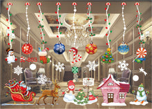 Load image into Gallery viewer, Christmas Decorations Colorful Christmas Window Stickers White Snowflake Wall Stickers Window Dressing Seamless Window Stickers
