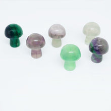 Load image into Gallery viewer, 5PCs Natural Crystal Agate Mushroom 2cm Mini Small Mushroom Crystal Crafts Micro Landscape Ornaments Decorations
