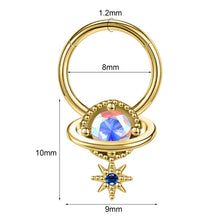 Load image into Gallery viewer, Closed Ring Star Ball Pendant Nose Ring Nasal Splint Personality Ear Bone Stud Piercing Jewelry
