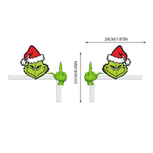 Load image into Gallery viewer, Christmas Green Miracle Fighter Corner Decoration Wooden Door Corner Decoration Home Decoration
