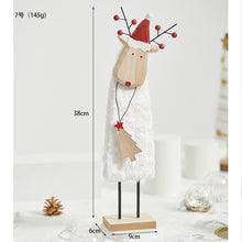Load image into Gallery viewer, Christmas Gift Decoration Wooden Wool Felt Cute Santa Claus Christmas Tree Desktop Decoration Kids Gift
