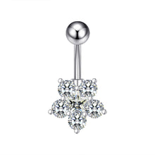 Load image into Gallery viewer, Zircon Navel Ring Navel Stud Piercing Jewelry for Women
