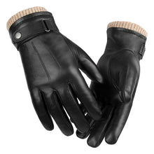 Load image into Gallery viewer, Winter Sheepskin Thermal Gloves Outdoor Sports Business Driving Leather Gloves Men's Fleece-Lined Windproof
