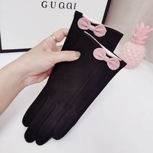 Load image into Gallery viewer, Cute Butterfly Finger Student Windproof Cycling Five Finger Touch Screen Gloves
